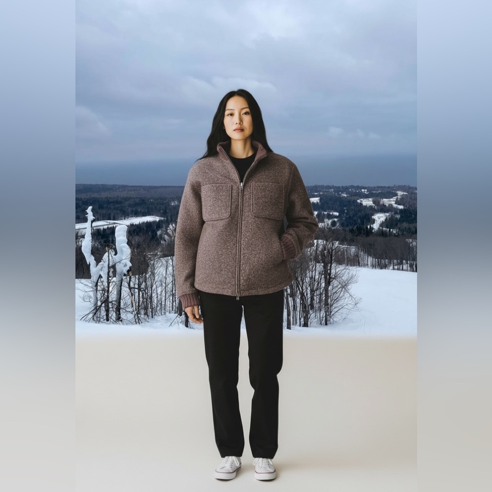 Z Supply Women's Brown Teddy Jacket